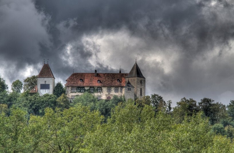 Baillival Castle (Surpierre), Surpierre, Switzerland, Switzerland
